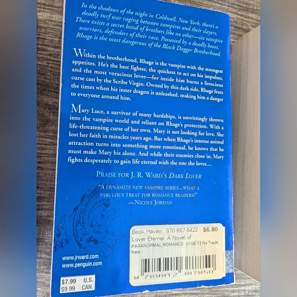 Set Of Black Dagger Brotherhood Novels By J.R. Ward Books 1-3 - Picture 7 of 12